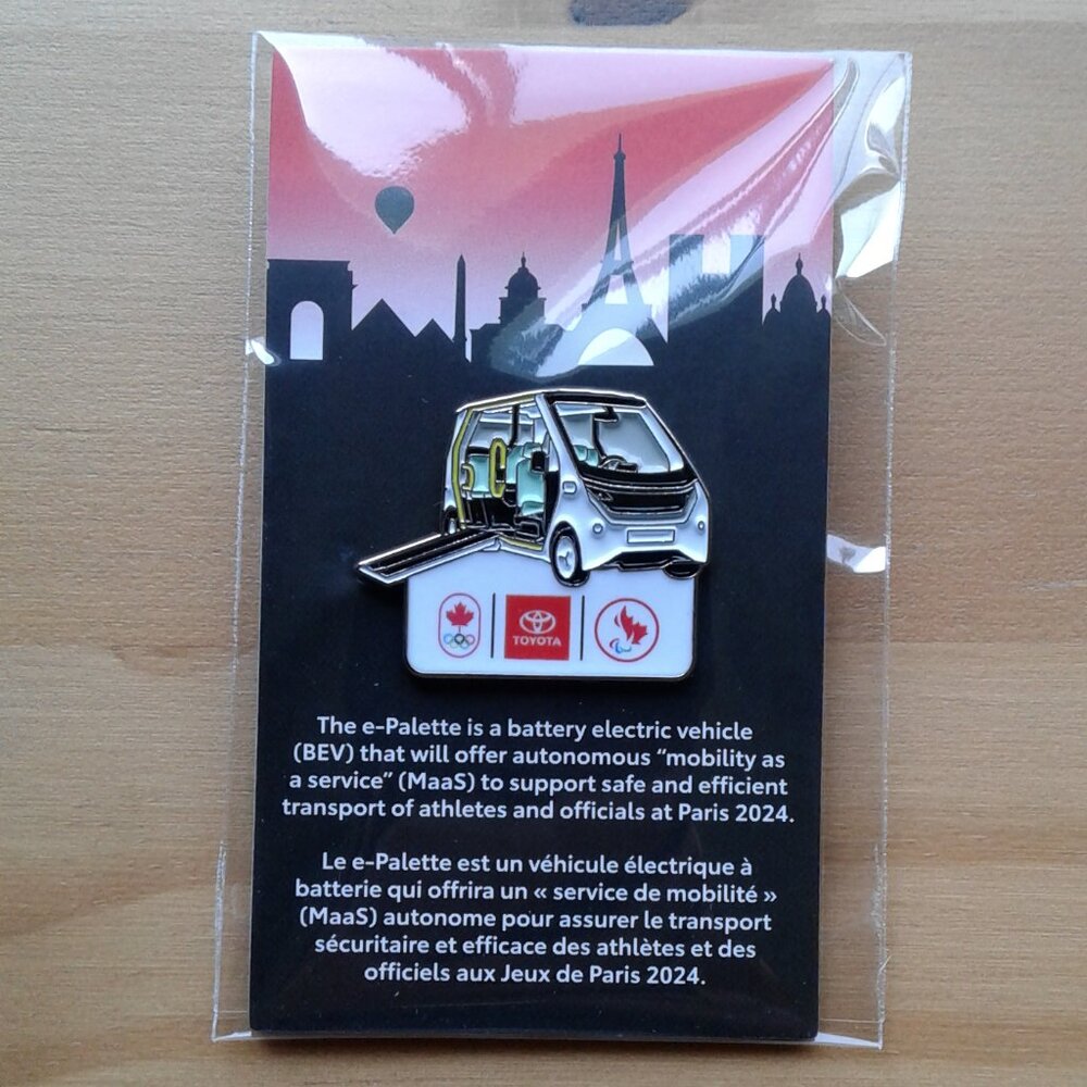Paris 2024 Team Canada Olympic Games Toyota Collectible Pin